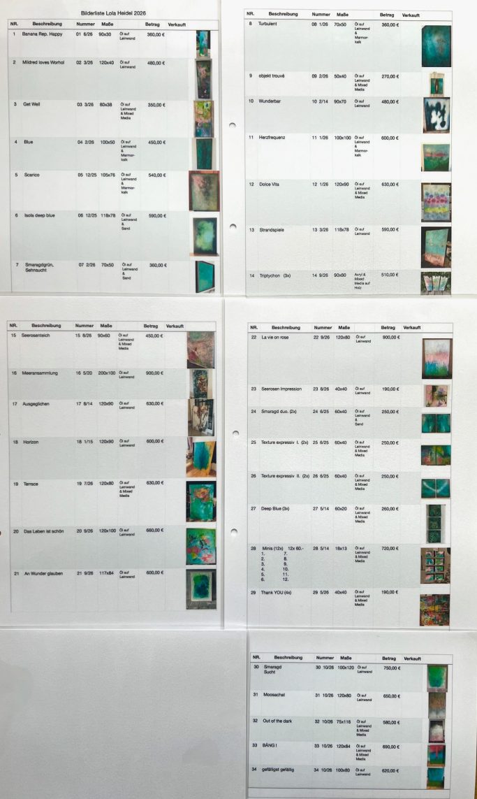 Preisliste