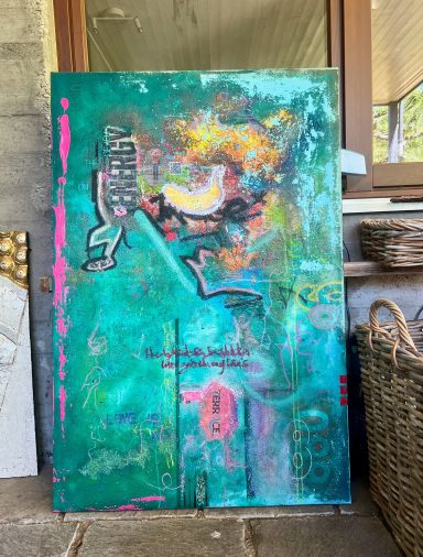 Öl auf Leinwand/ mixed media